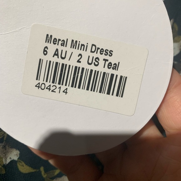 Floral Print Dress in Black and Orange - Picture 3 of 5